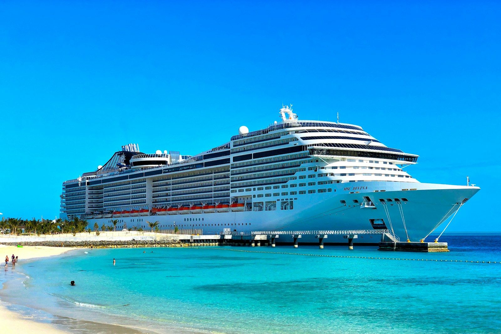 white cruise ship on sea during daytime